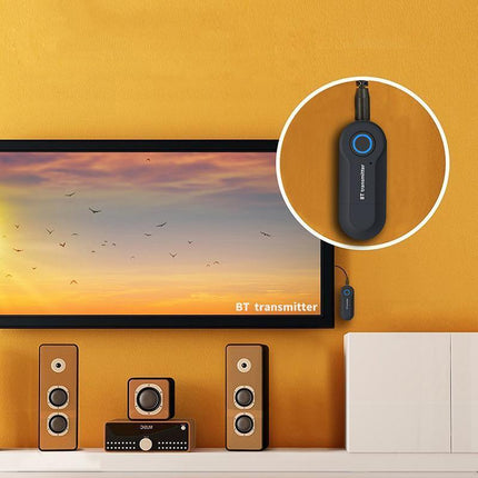 Wireless Bluetooth 5.0 Transmitter Stereo Audio Adapter Sender for TV PC Speaker - Aimall