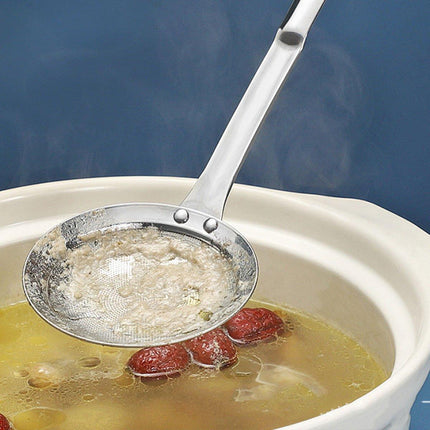Oil Separator Spoon Mesh Fine Hole Filter Degreasing Residue Cooking Tool