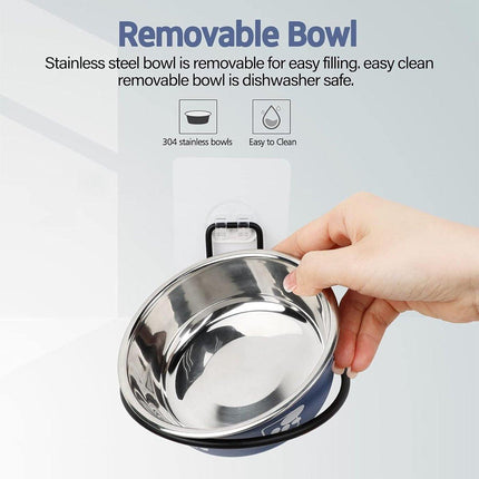 Stainless Steel Pet Bowl Hanging Cat Food Water Bowl Durable for Dogs and Cats