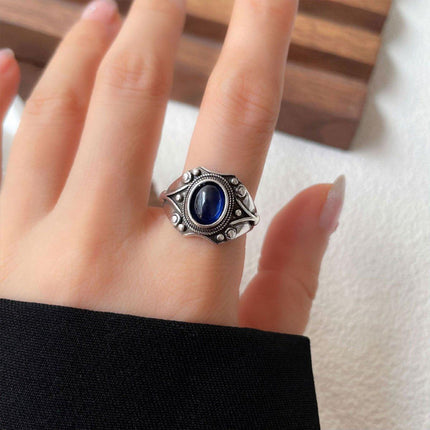 Non-Fading Hip Hop Open Ring for Girls Stylish Adjustable Fashion Jewelry