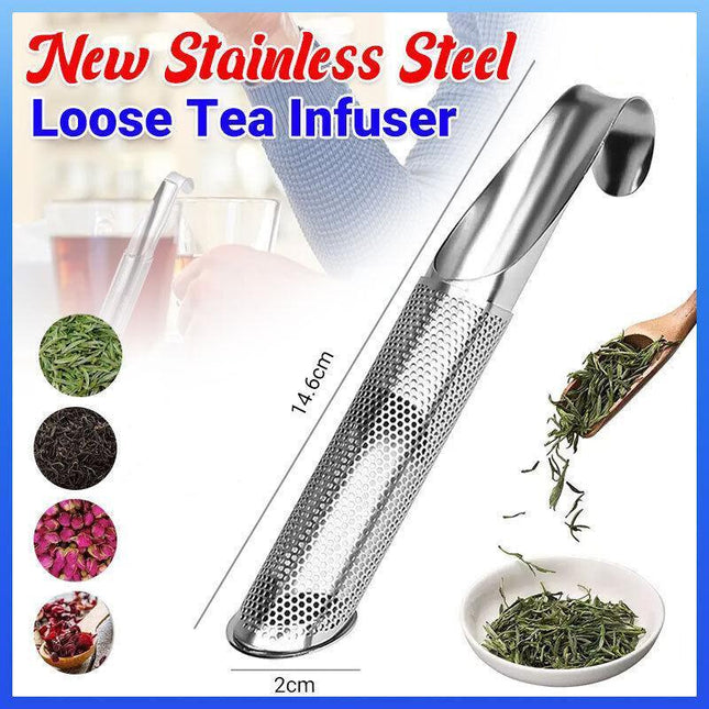 Stainless Steel Tea Infuser Leaf Strainer Herbal Mesh Loose Filter Diffuser Mug - Aimall
