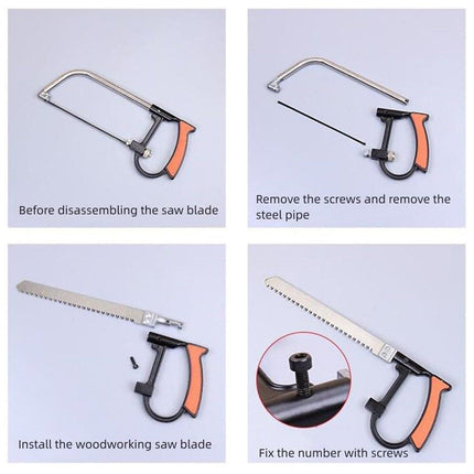 7pcs Multi Functional Mini Hand Saw Set Manual Metal Wood Cutting Hardware Tool