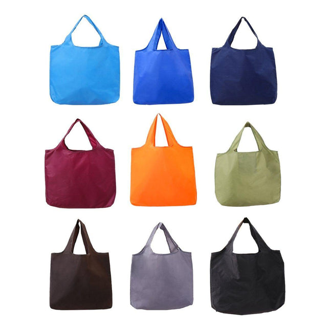 Large Multi Colour Waterproof Shopping Bag Foldable Portable Reusable Bag