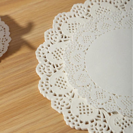 250pcs Baking Parchment Paper Flower Design Kitchen Oil Absorbing Cake Liners