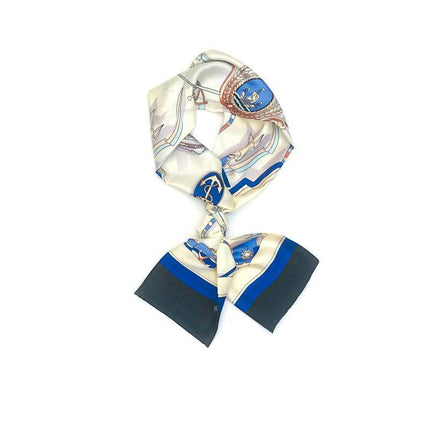 Girl Shawl Bag Ornament Headband Head Wraps Hair Band Silk Scarf Square Scarf - Aimall