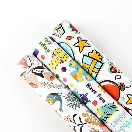 20pcs Cute Animal Cartoon Gift Wrapping Paper for Toys Bookskin and Crafts
