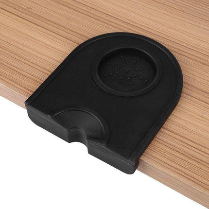 Coffee Tamper Silicone Mat Black Tamping Holder Pad Corner Dropped Edge Tools - Aimall