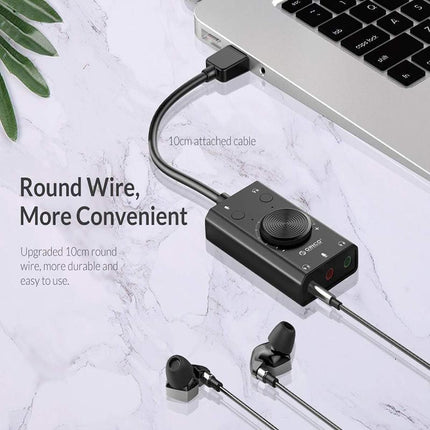 New For ORICO USB External Sound Card Output Laptop PC Computer Adapter - Aimall