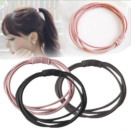 10pcs High Quality Women Girls Elastic Hair Bands Tie Band Ropes Rings Ponytail - Aimall