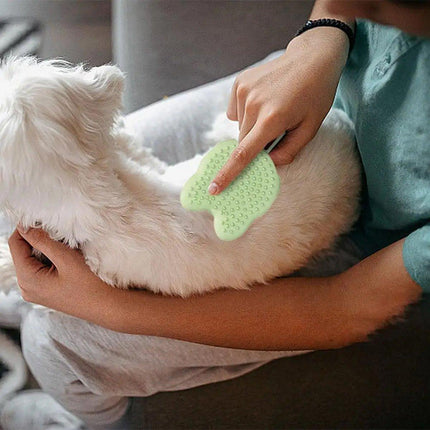 Double Hand Cat Bath Gloves Hair Removal Comb Grooming Floating Hair