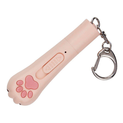 Mini Handheld Cat Claw Teasing Toy Interactive Pet Play Wand for Kitten Exercise
