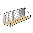 No-Punch Wall Mounted Iron Storage Rack Hanging Shelf for Home Organisation