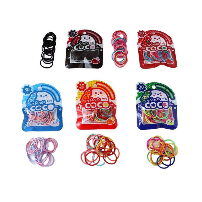 Colorful Small Hair Ties for Children's Hairstyles