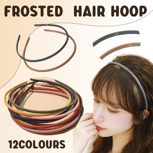 Women Frosted Headband Hairband Lady Hair Hoop Hair Accessories Headwear Decor - Aimall