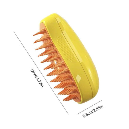 Electric Pet Hair Brush 3 in 1 Steamy Dog Cat Hair Grooming Bath Spray Tool