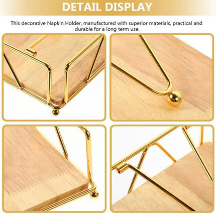 Steel Napkin Holder Serviette Rack Organiser Kitchen Serving Bar 3 Colours