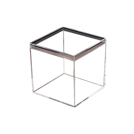 10pcs Clear Acrylic Plastic Boxes Square Storage Containers for Food  Small Item