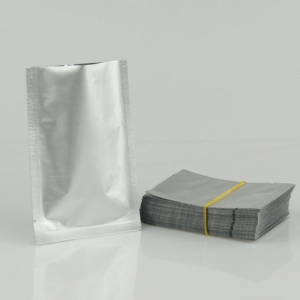 Silver Open Top Aluminum Foil Packaging Bags Heat Seal Vacuum Food Pouches - Aimall