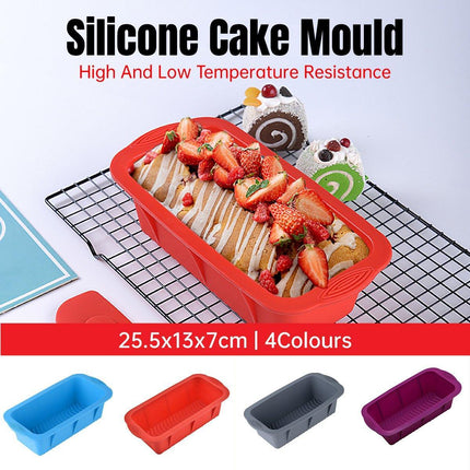 High Temperature Resistant Rectangular Silicone Cake Mold Baking Pan for Kitchen