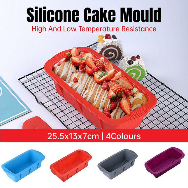 High Temperature Resistant Rectangular Silicone Cake Mold Baking Pan for Kitchen