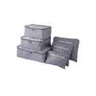6PCS/Set Suitcase Storage Bags Luggage Organiser Clothes Packing Travel Cubes - Aimall