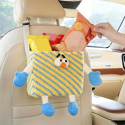 Car Wastebasket Seatback Hanging Storage Bin for Car Trash and Organizing
