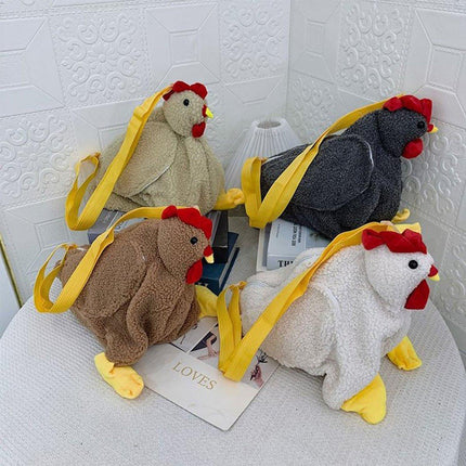 Womens Cute Plush Shoulder Bag Creative Crossbody Girls Messenger Bag