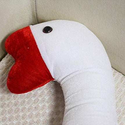 Funny Big White Goose Headgear Costume Hat Quirky Party Props Animal Cosplay