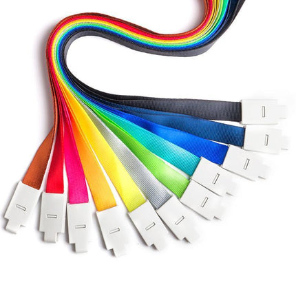 20PCS Badge PVC Swipe Work Opal Card Holder Security ID Tag Hang Lanyard Strap - Aimall
