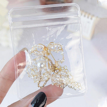 Jewelry Storage Booklet Organizer Ziplock Pouch Flipchart Zipper Display Bag