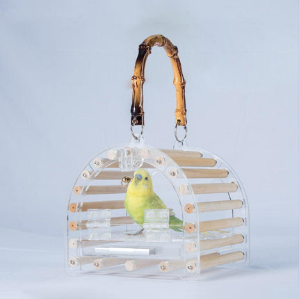 Portable Bird Carrier Bag Bird TravelCage Lightweight Cage For Parrot Ornamental