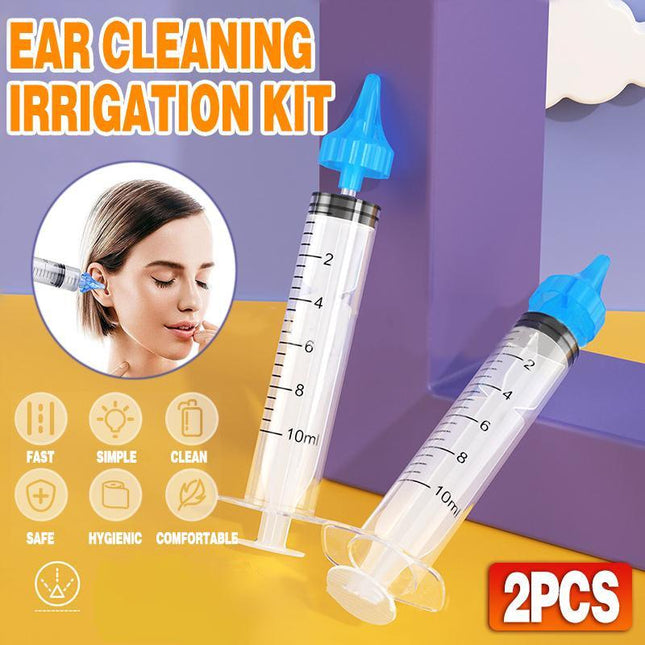 Ear Cleaning Irrigation Kit Ear Wax Removal Tool Water Washing Syringe - Aimall