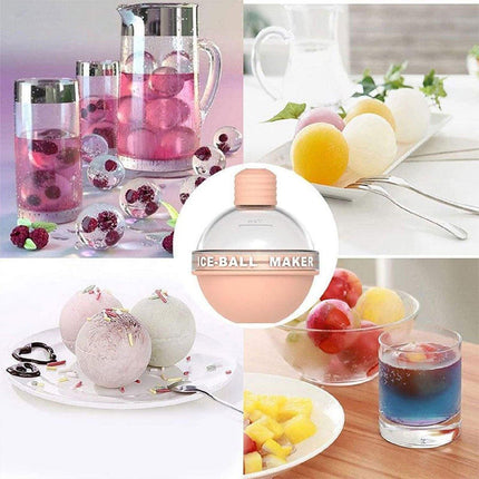 4Pcs Light Bulb Silicone Ice Ball Maker Mold for Whiskey Ice Mould Ice Cube Tray