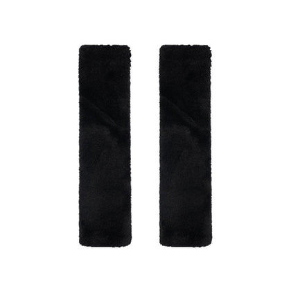 Winter Plush Shoulder Strap Cover Neck Cushion Pad for Comfortable Car Travel 2PCS