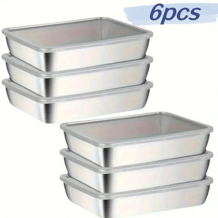 6pcs Food Storage Containers with Lids Kitchen Organizer Fresh Box Set BPA-Free