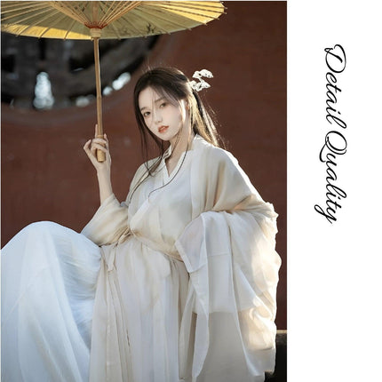 Women's Hanfu Dress Traditional Chinese Clothing Set for Female Costume Events