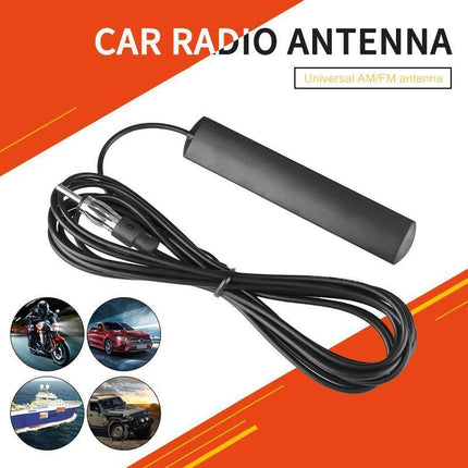 Hidden Antenna Radio Stereo AM FM Stealth for Vehicle Car Truck Black - Aimall