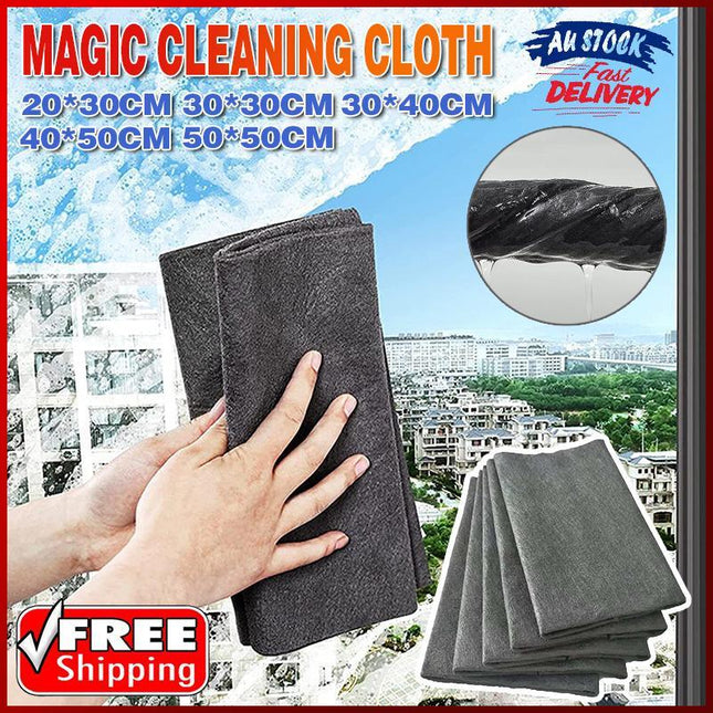5SizeThickened Magic Cleaning Cloth Streak Free Reusable Microfiber Cleaning Rag - Aimall