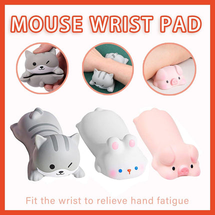 3pcs Cute Cartoon Mouse Pads Wrist Rest Hand Pads Ergonomic Gaming Accessories