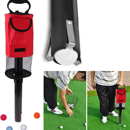 Golf Mesh Ball Pickup Tube Golf Accessories Portable Golf Ball Retriever Tool