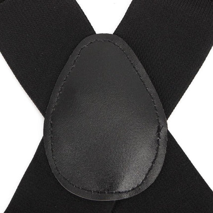 35/50MM Extra Wide Men's Adjustable Elastic Suspenders Clip On Braces Trouser - Aimall