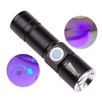 UV Ultra Violet LED Flashlight Blacklight Light 395 nM Inspection Lamp Torch - Aimall