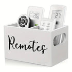 Wooden Compartment Storage Box Remote Control Holder Desktop Organizer for Home