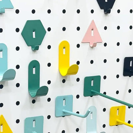 5pcs Pegboard Hooks Storage Accessories Organizing Tools Wall Hanging Solutions