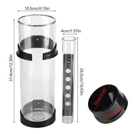 Outdoor Rain Gauge Weather Station Rainfall Measuring Collector for Garden Yard