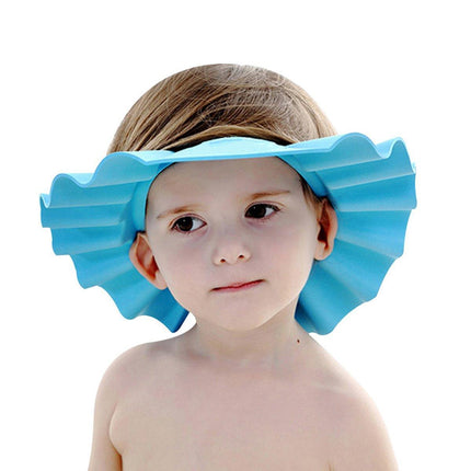 Adjustable Waterproof Shampoo Cap Splash Guard Hat for Bath and Hair Washing
