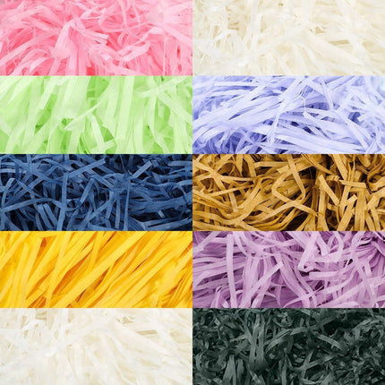500g Colorful Raffia Paper Shreds Gift Box Filler Decorative Packaging