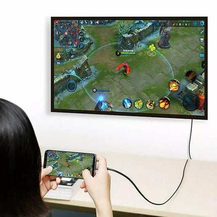 2M USB C Type-C to HDMI Digital TV Adapter Cable For Android Mobile Phone Tablet