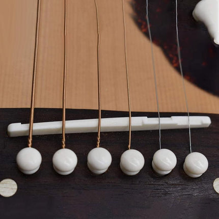 Bone Acoustic Saddle Holder Display Nut Guitar Bridge and Strings End Rack - Aimall