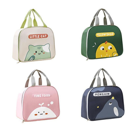 Cute Cartoon Lunch Bag Reusable Insulated School Lunch Box Cooler Tote Boy Girl - Aimall